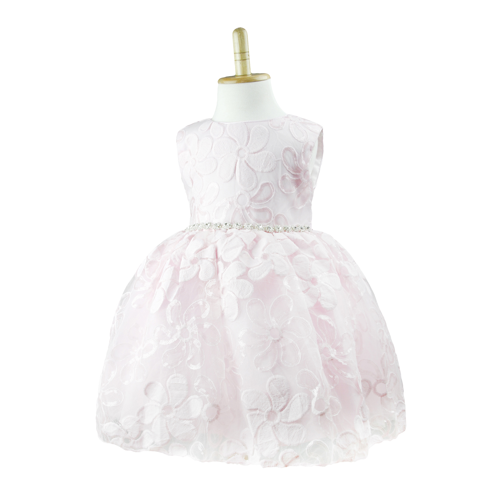 Dds172pk Girls Sparkling Formal Dress Pink Blueskykidsland