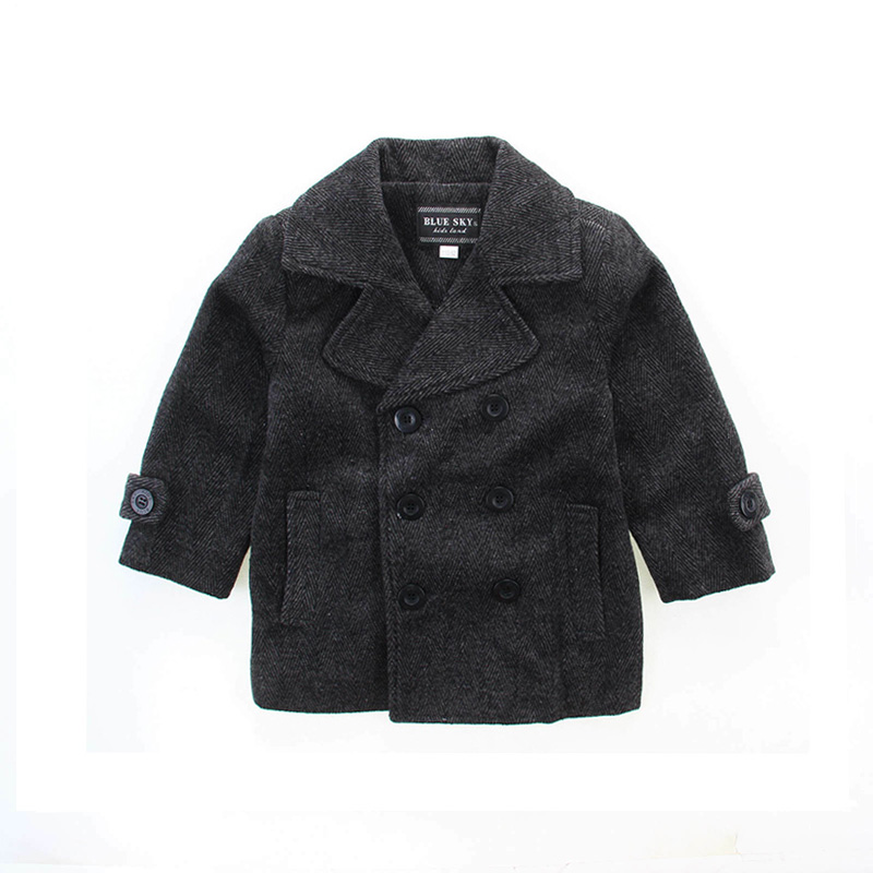 Boy Woven Fully Lined Winter Coat Grey 2-10 | BLUESKYKIDSLAND