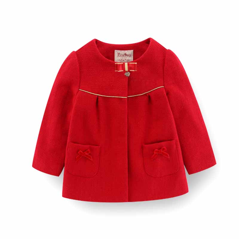 Baby Fully Lined Red Winter Coat | BLUESKYKIDSLAND