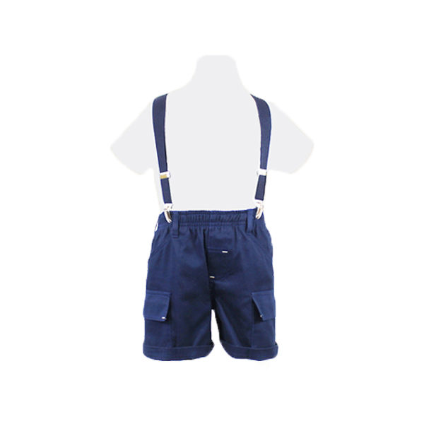 Navy shorts clearance with braces