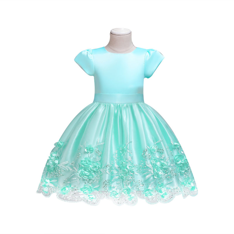 Turquoise Fairy Tale Party Dress 2-7 | BLUESKYKIDSLAND