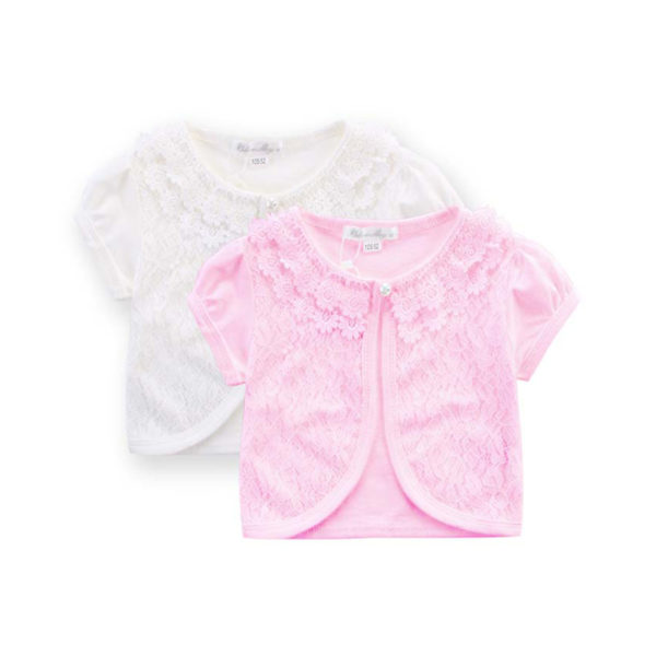 girls short sleeve cardigan