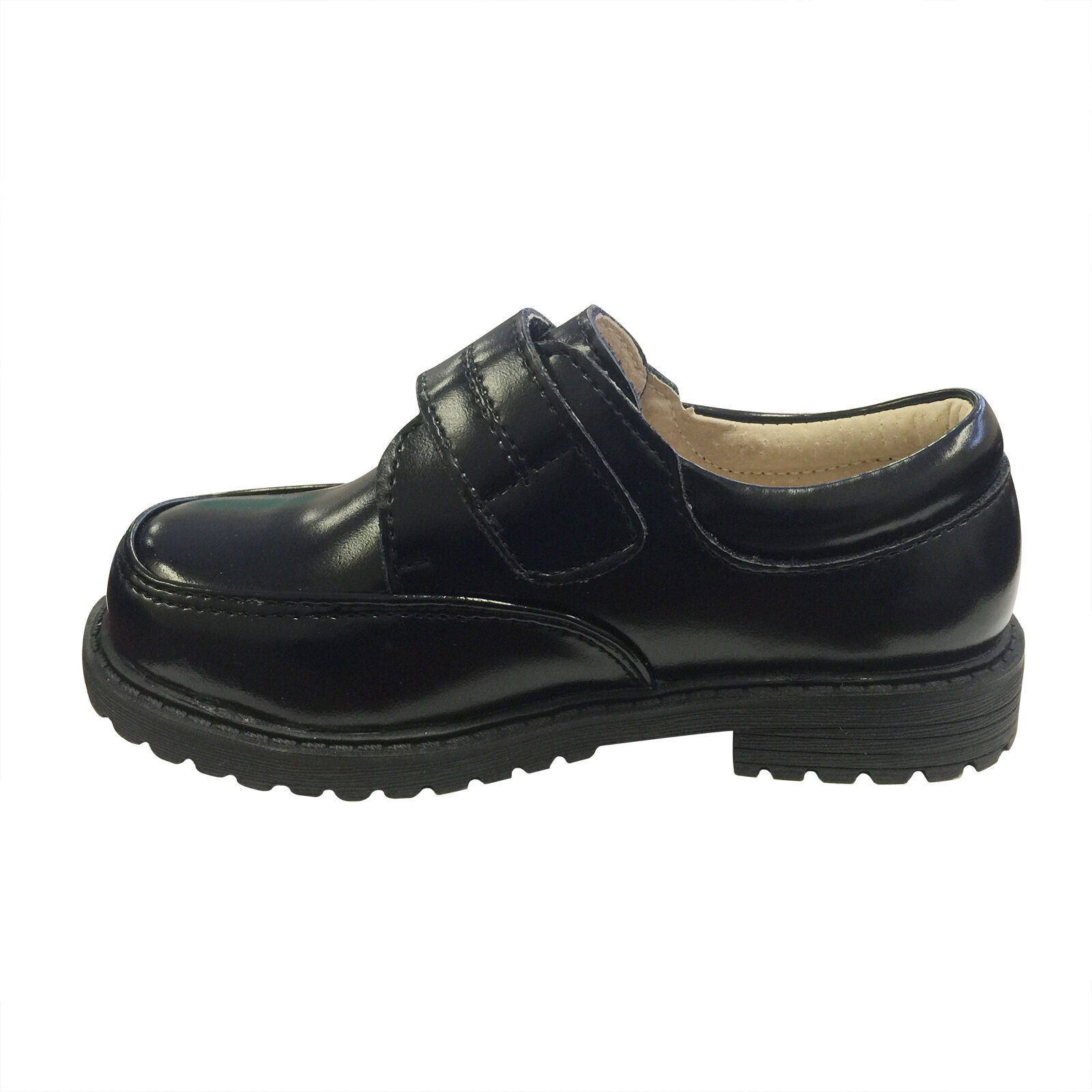 Boys Black Shiny Leather Shoes OUT OF STOCK | BLUESKYKIDSLAND