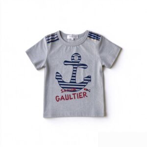Anchor Cotton Shirt Grey 2-8Yrs